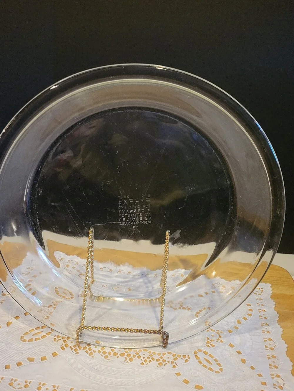 Pyrex 210 Clear Glass Pie Plate 10